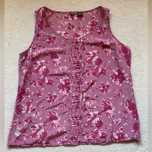 Eddie Bauer silk blend floral shell